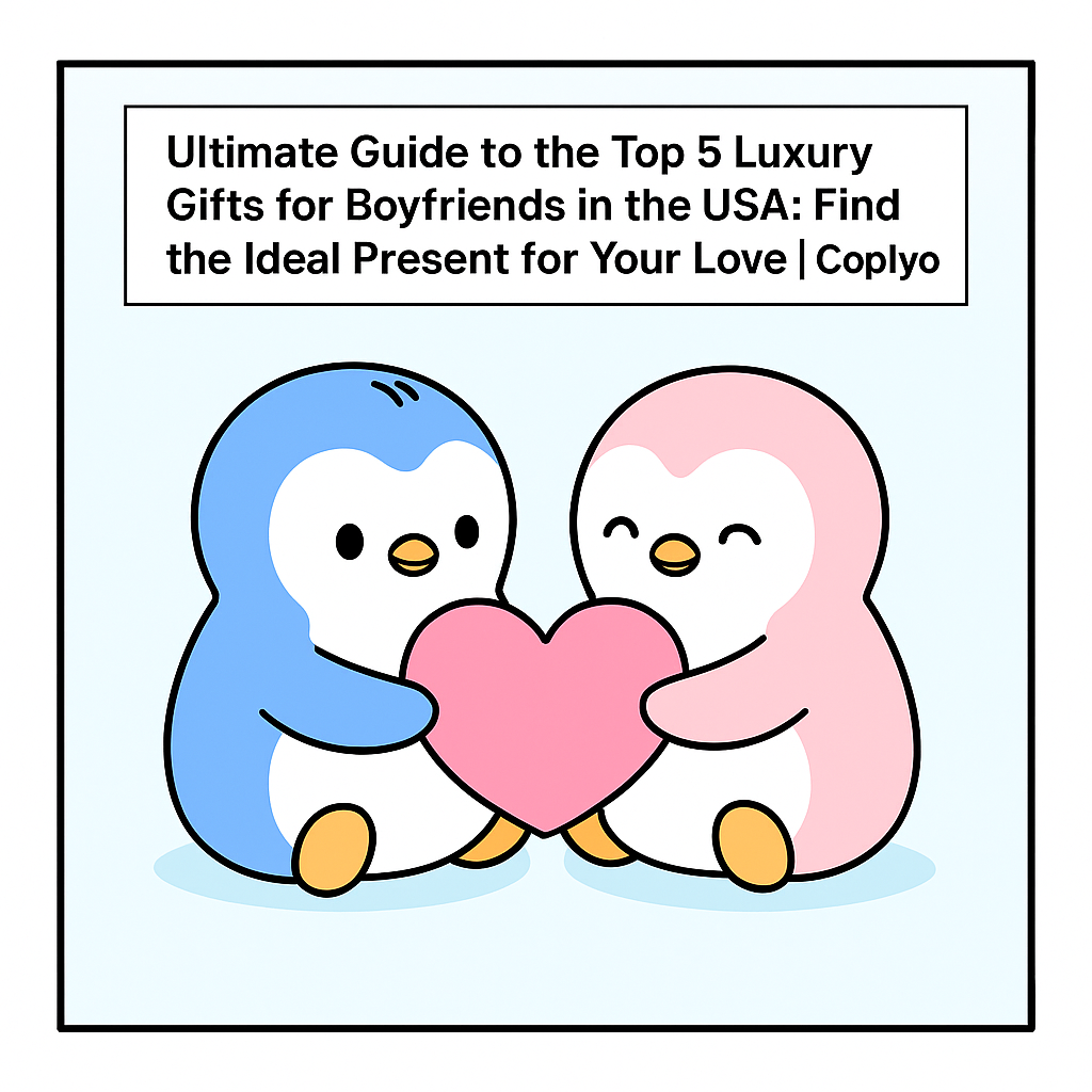 Ultimate Guide to the Top 5 Luxury Gifts for Boyfriends in the USA: Find the Ideal Present for Your Love | Coplyo