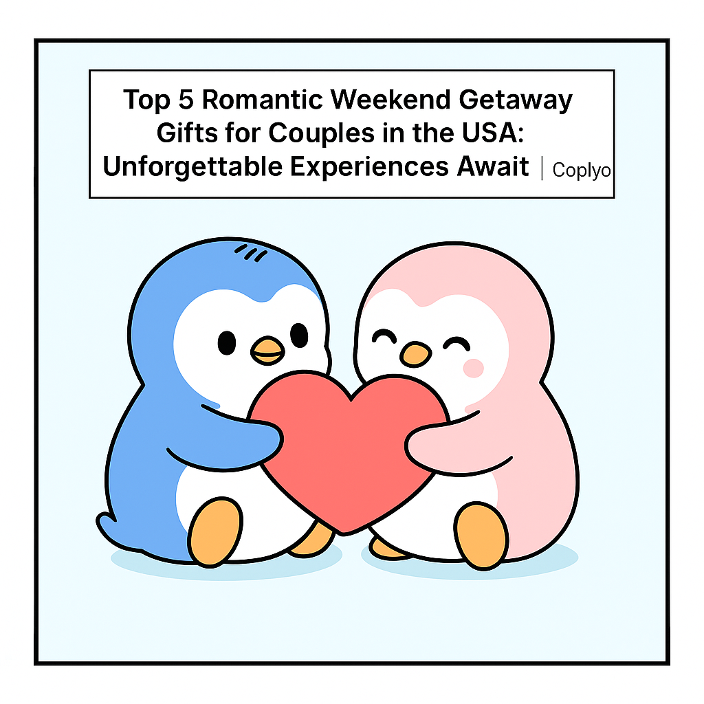 Top 5 Romantic Weekend Getaway Gifts for Couples in the USA: Unforgettable Experiences Await | Coplyo
