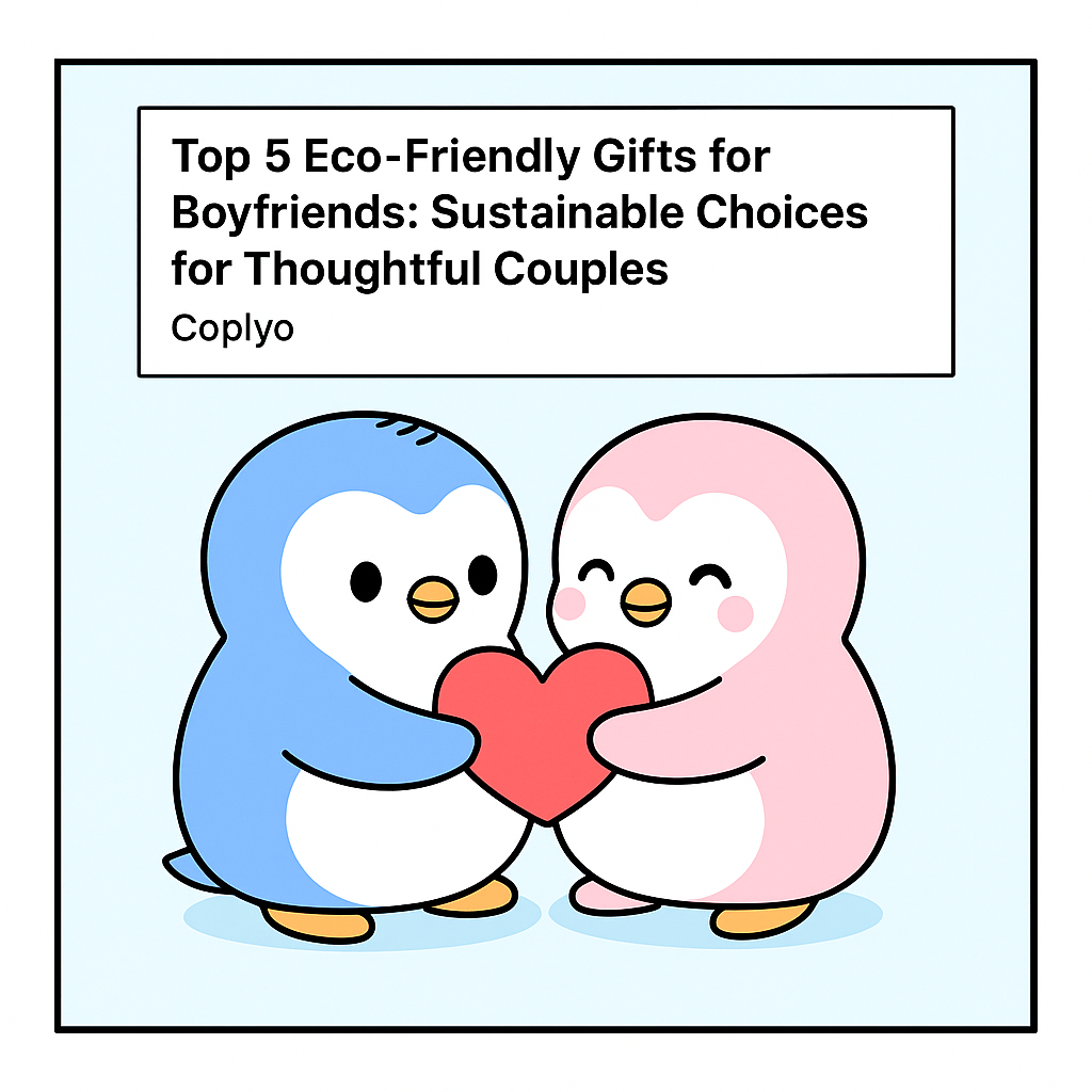 Top 5 Eco-Friendly Gifts for Boyfriends: Sustainable Choices for Thoughtful Couples | Coplyo