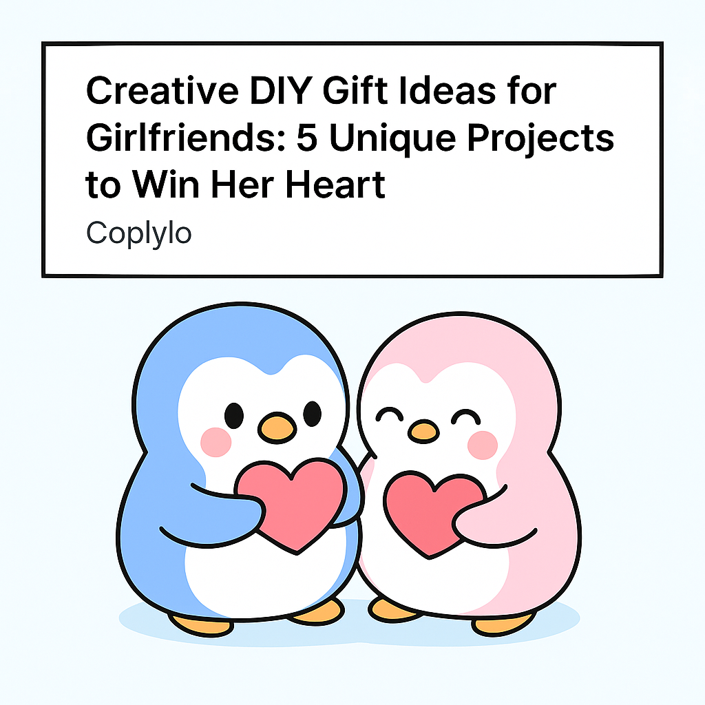 Creative DIY Gift Ideas for Girlfriends: 5 Unique Projects to Win Her Heart | Coplyo