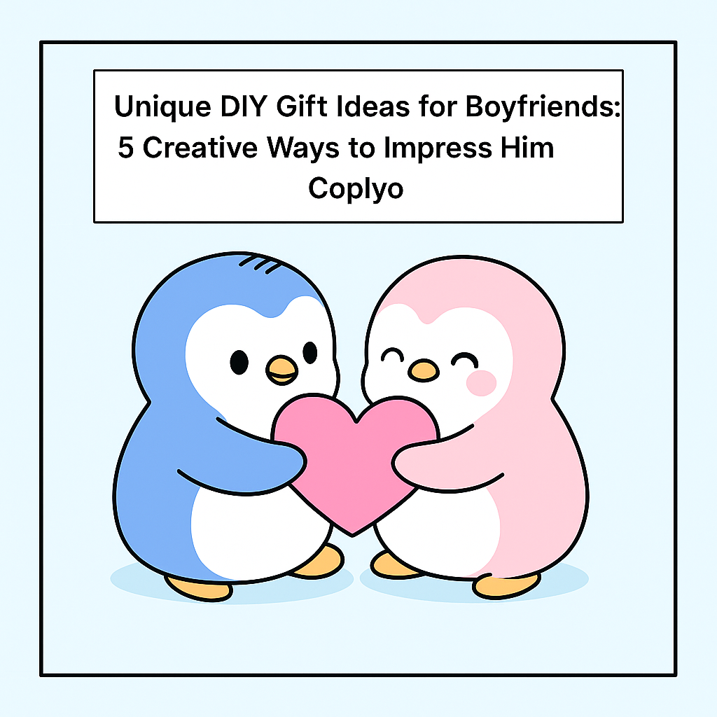 Unique DIY Gift Ideas for Boyfriends: 5 Creative Ways to Impress Him | Coplyo