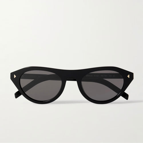 Oversized luxury sunglasses for women, black acetate frames, UV400 protection
